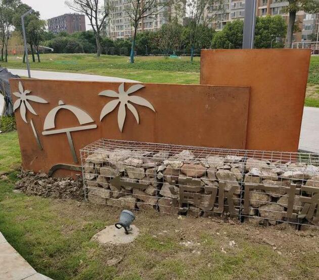 高州锈钢板挡土墙